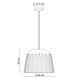 MADAME GRES CERAMICZNA LAMPA WISZĄCA     C2571   FERROLUCE